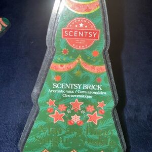 Scentsy Maraschino Sugar Cookie Wax Brick - Green and Red
